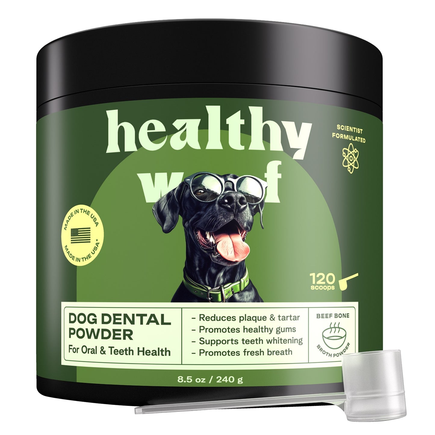 Dog Dental Cleaning Powder for Medium Dogs