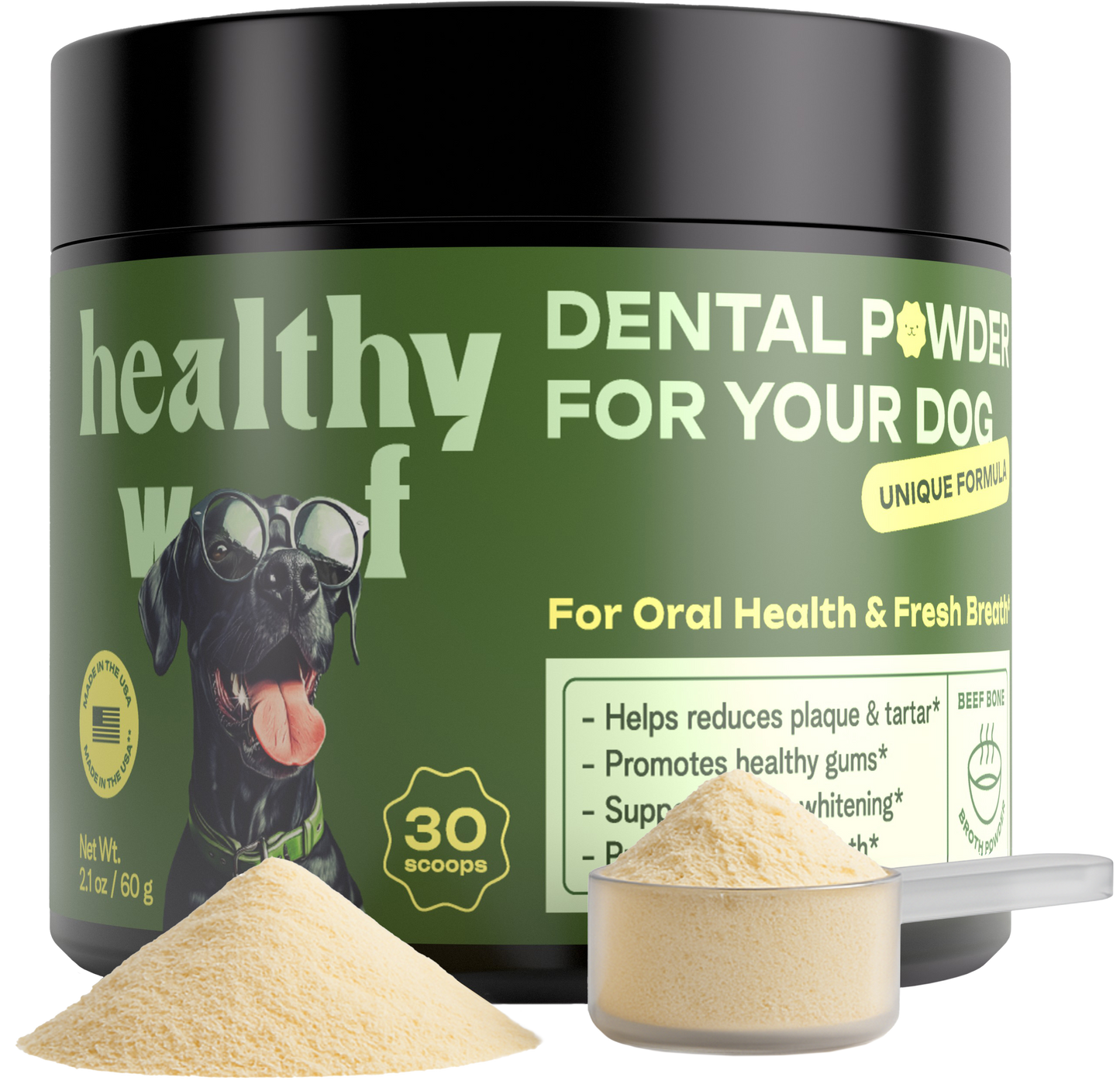 Dog Dental Cleaning Powder for Medium Dogs