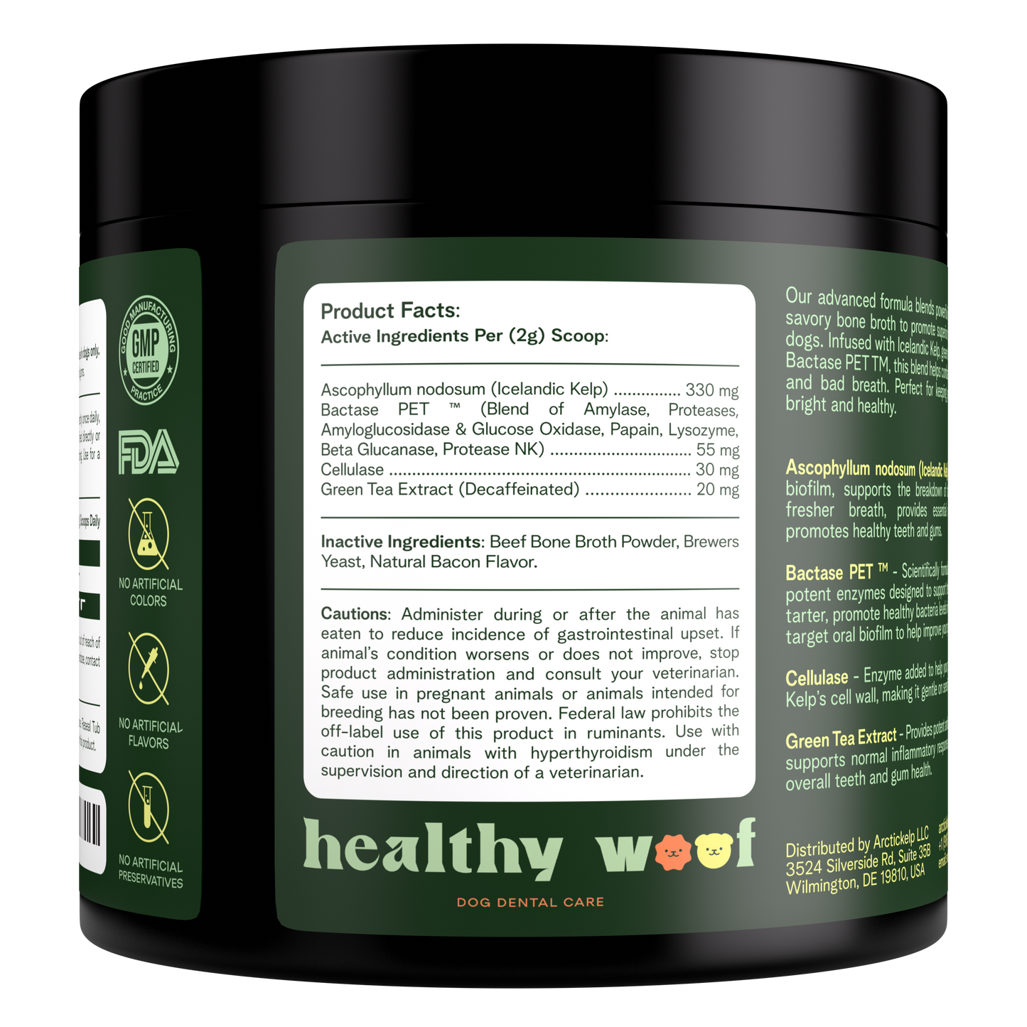 Dog Dental Cleaning Powder for Medium Dogs